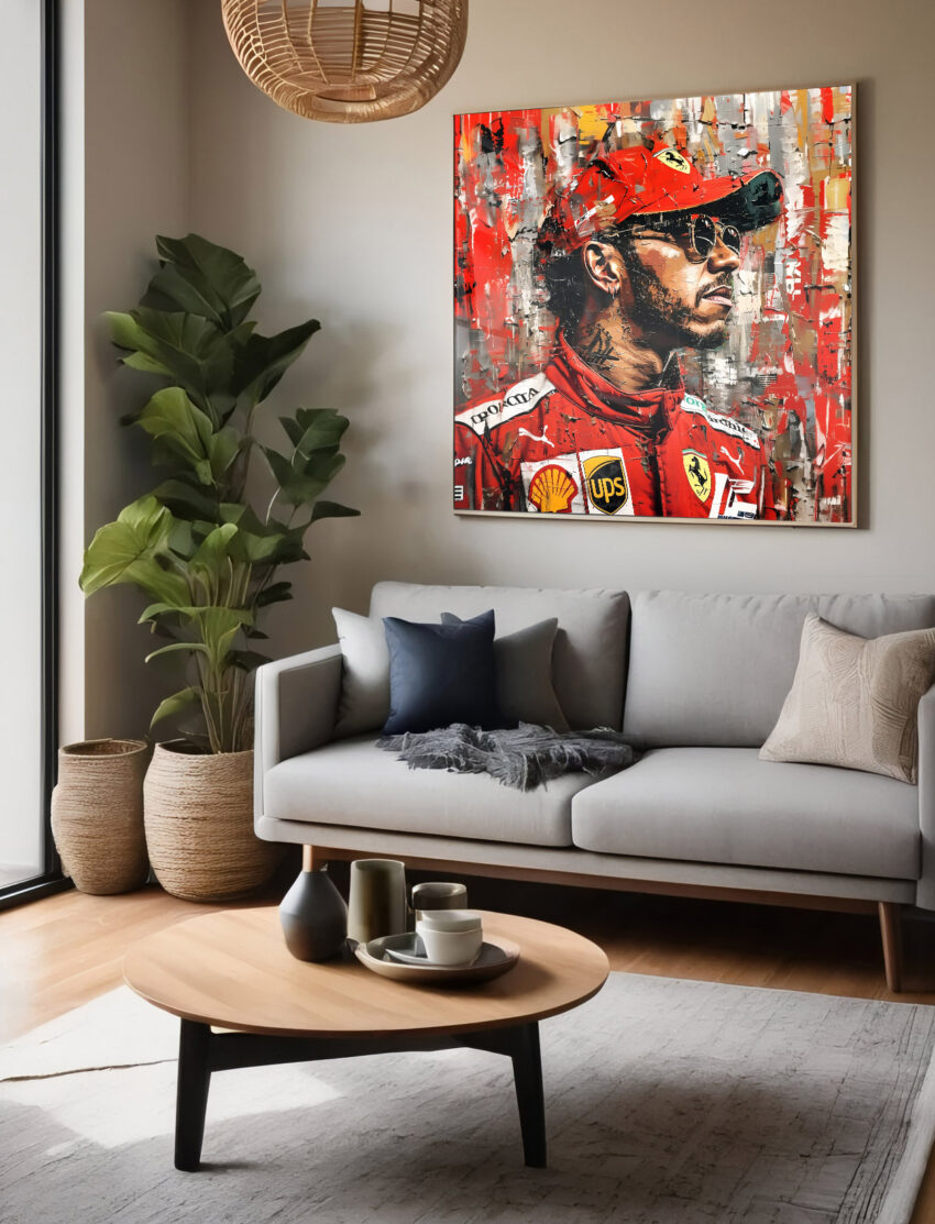 Lewis Hamilton Ferrari Basquiat - Afbeelding 2
