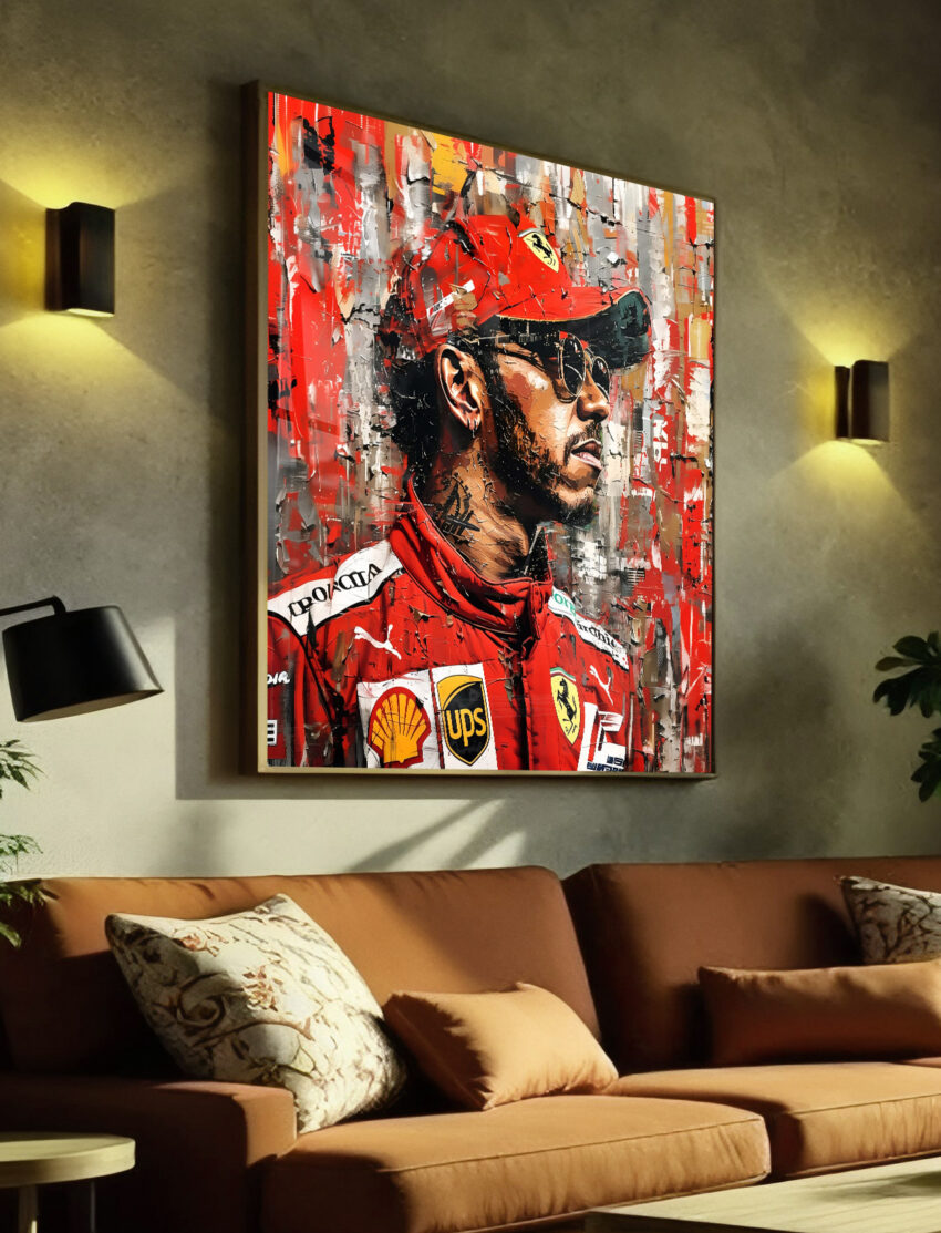 Lewis Hamilton Ferrari Basquiat - Afbeelding 3