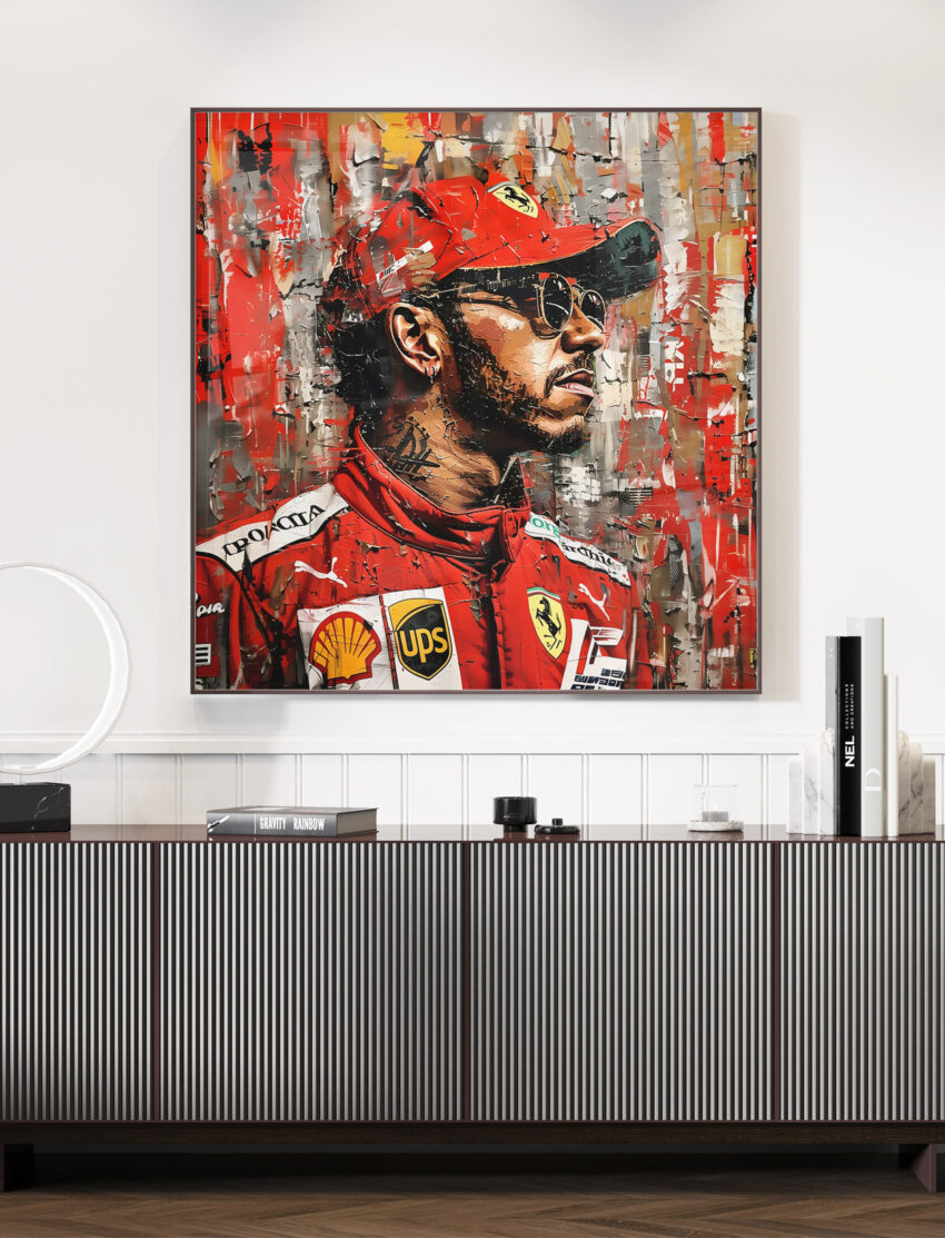 Lewis Hamilton Ferrari Basquiat - Afbeelding 4