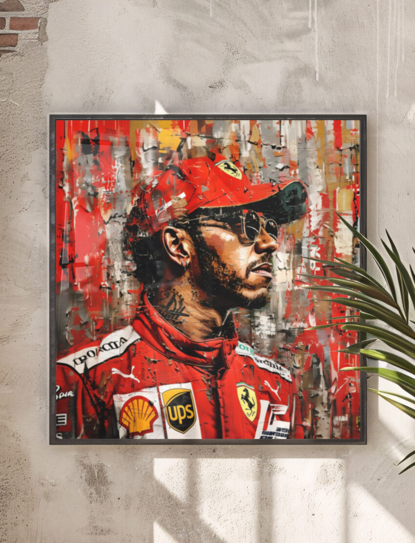 Lewis Hamilton Ferrari Basquiat - Afbeelding 6