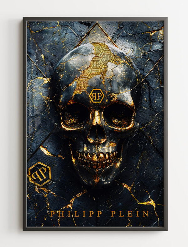 Philipp Plein - Gold Blue Skull