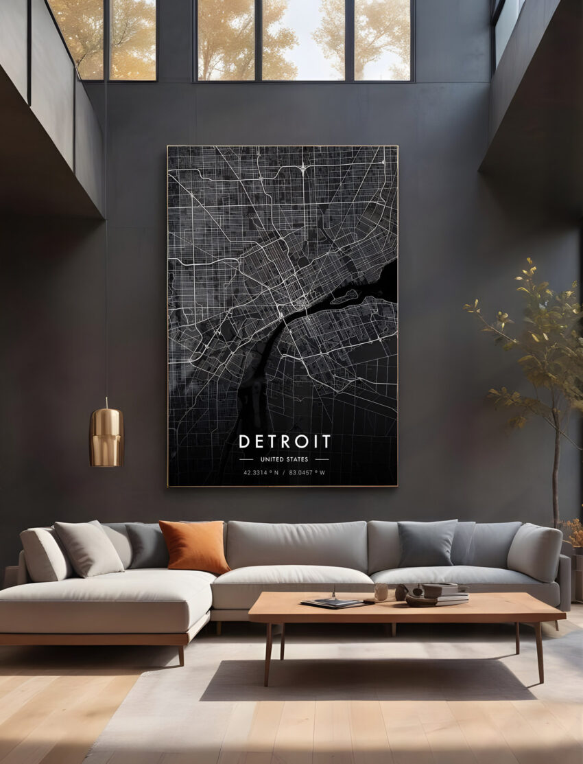Citymap Detroit - Afbeelding 2
