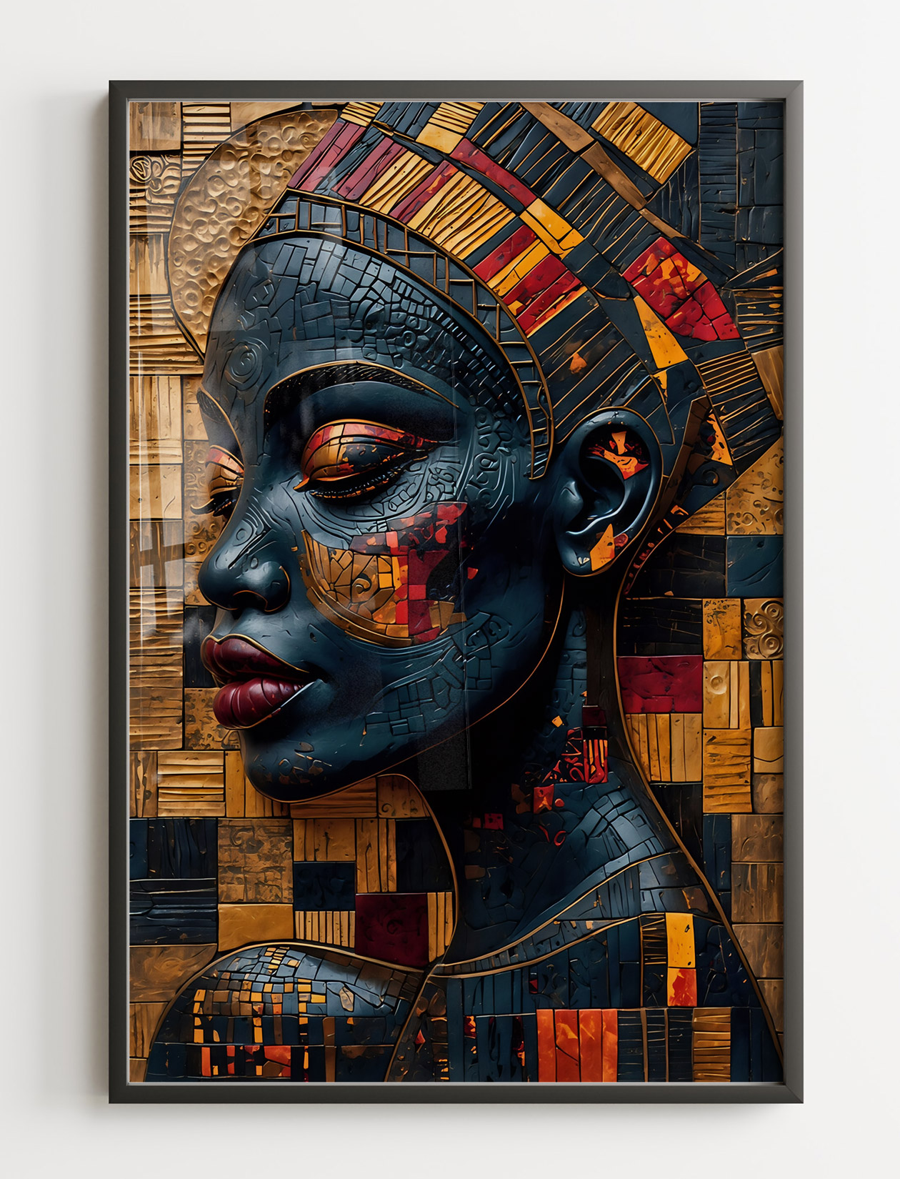 wallr-goldmosaicwoman2-mockup